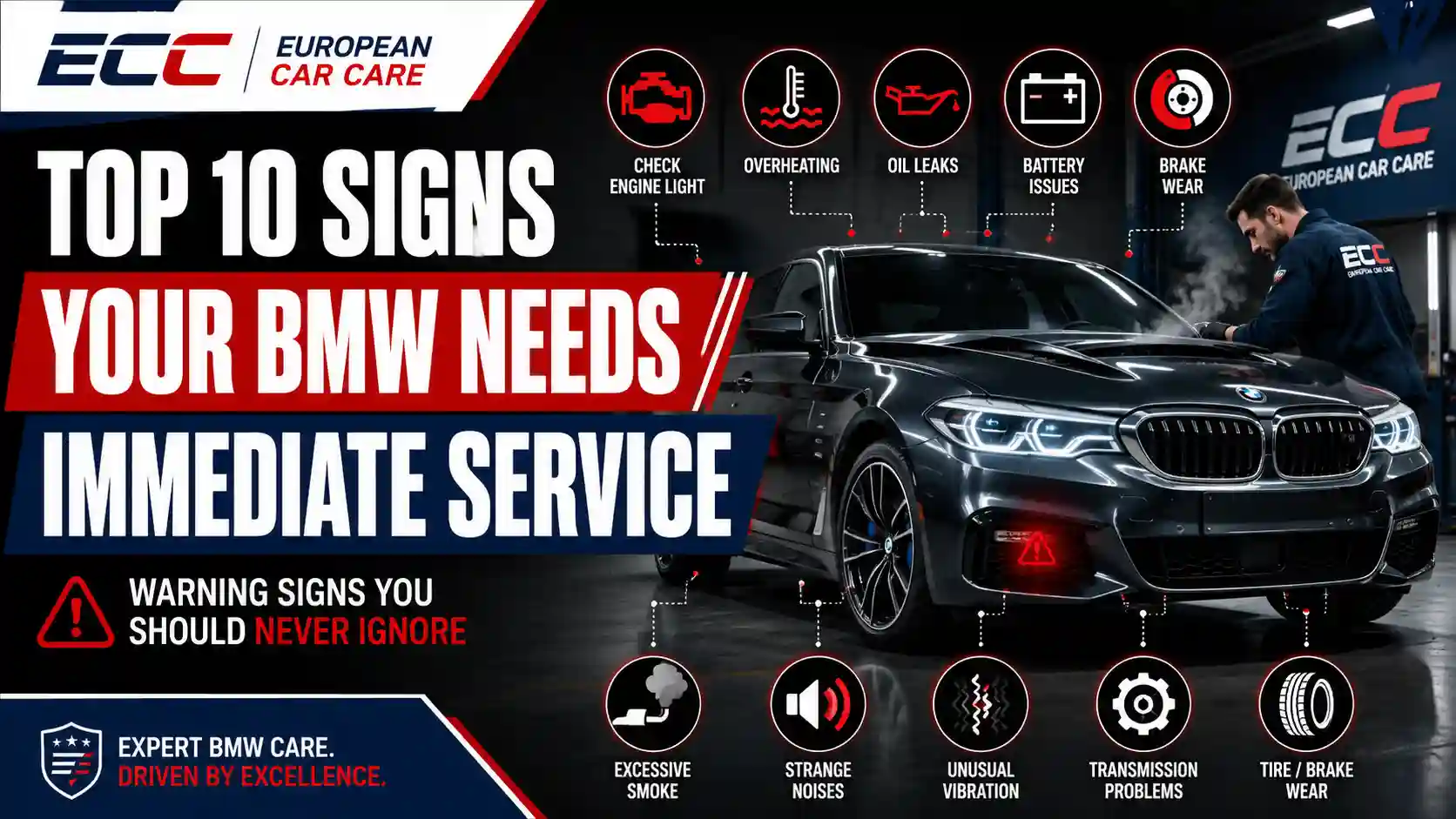 Top 10 Signs Your BMW Needs Immediate Service